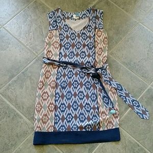 Anthropologie Coquille Spliced Ikat Dress